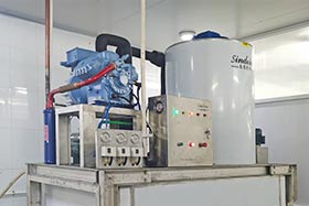 山東日照，日產(chǎn)5噸片冰機(jī)，用于海鮮水產(chǎn)加工